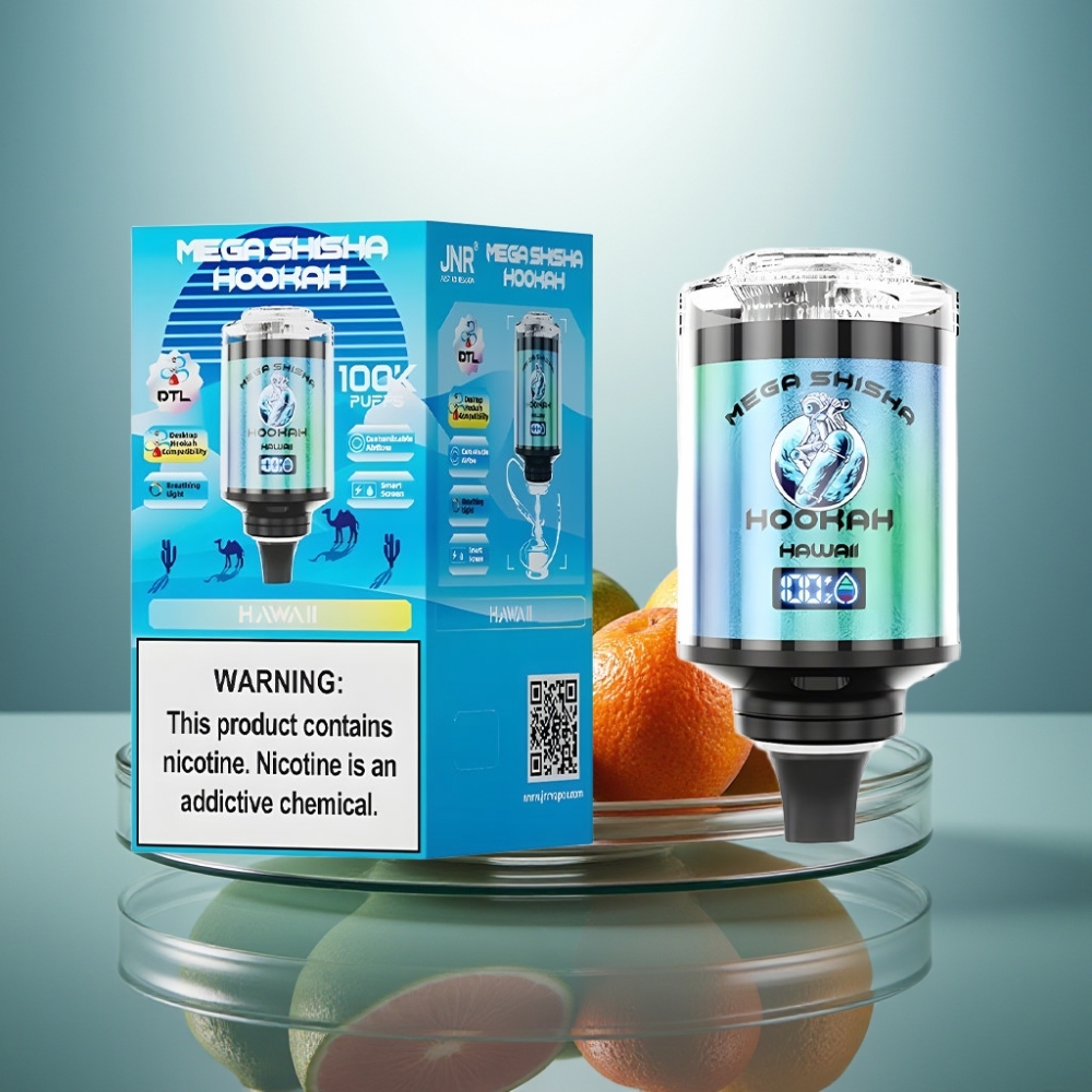 JNR Mega Shisha Hookah 100K 60ml 2200mAh Type-C Hawaii