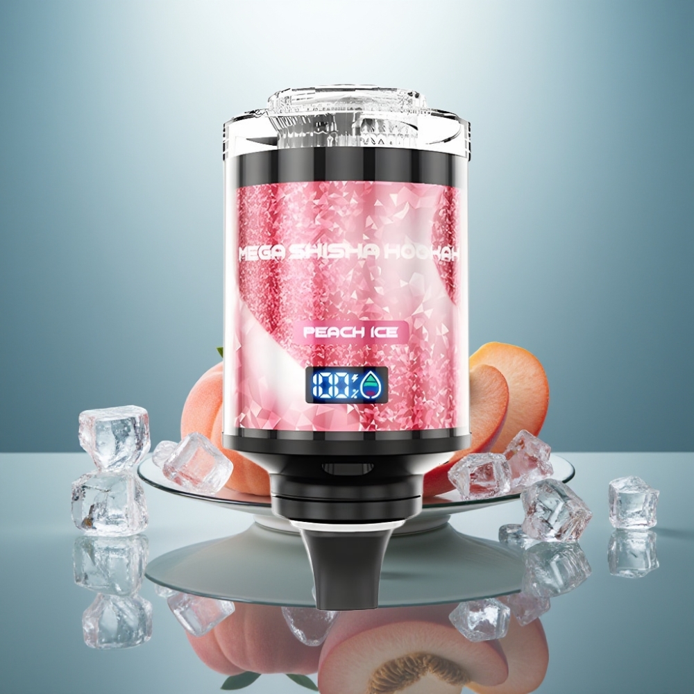 JNR Mega Shisha Hookah 100K Peach Ice 60ml 2200mAh Type-C