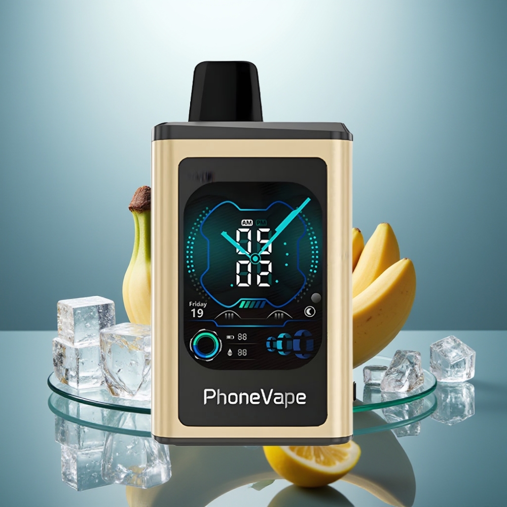 JNR PhoneVape 30000 puffs Banana Ice 850mAh Turbo Mode App Controlled