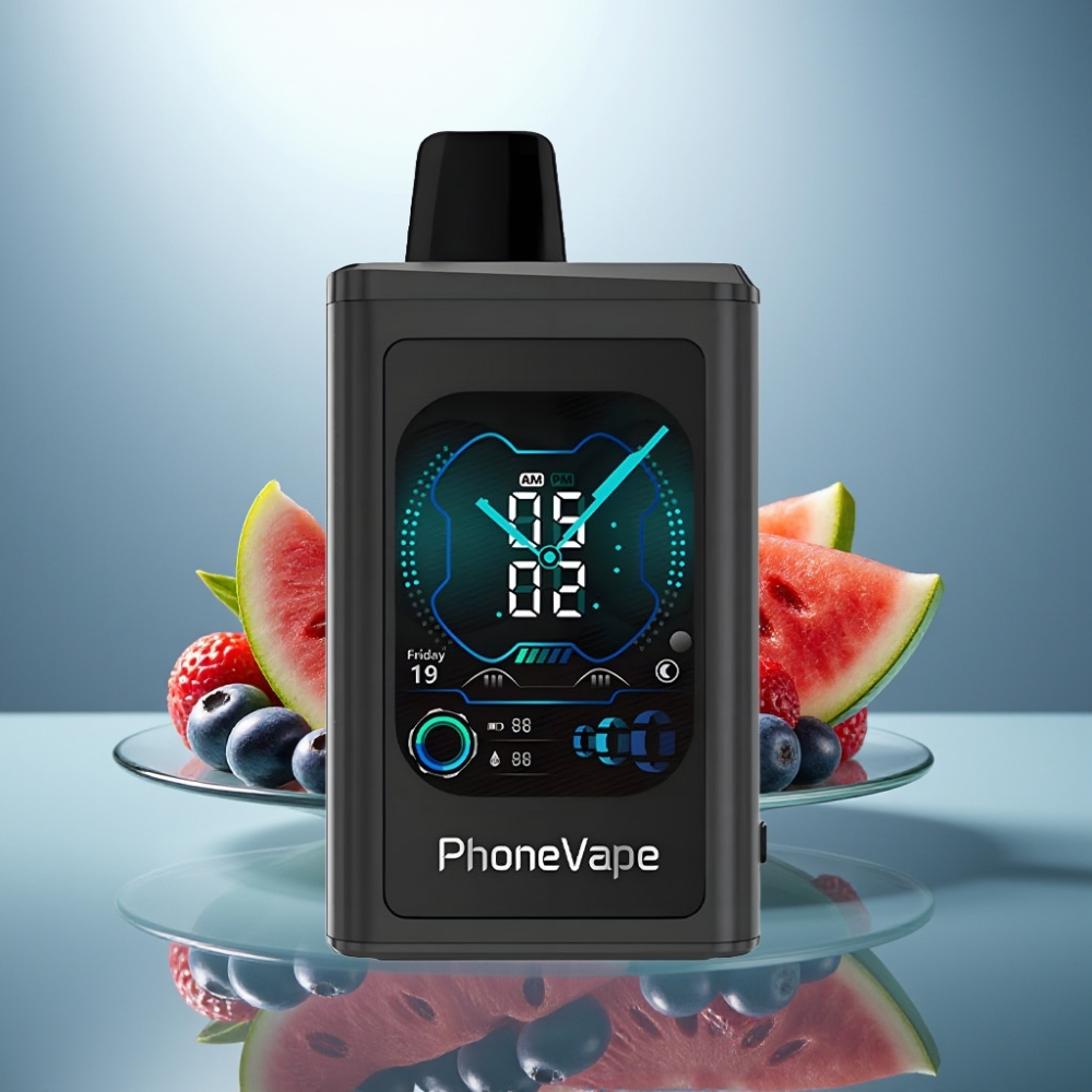 JNR PhoneVape 30000 puffs Disposable Vape Blueberry Watermelon 850mAh Turbo Adjustable Airflow