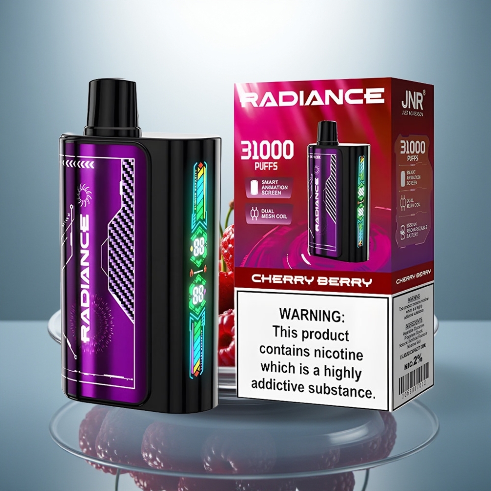 JNR Radiance 31000 Puffs 28ml 950mAh CHERRY BERRY