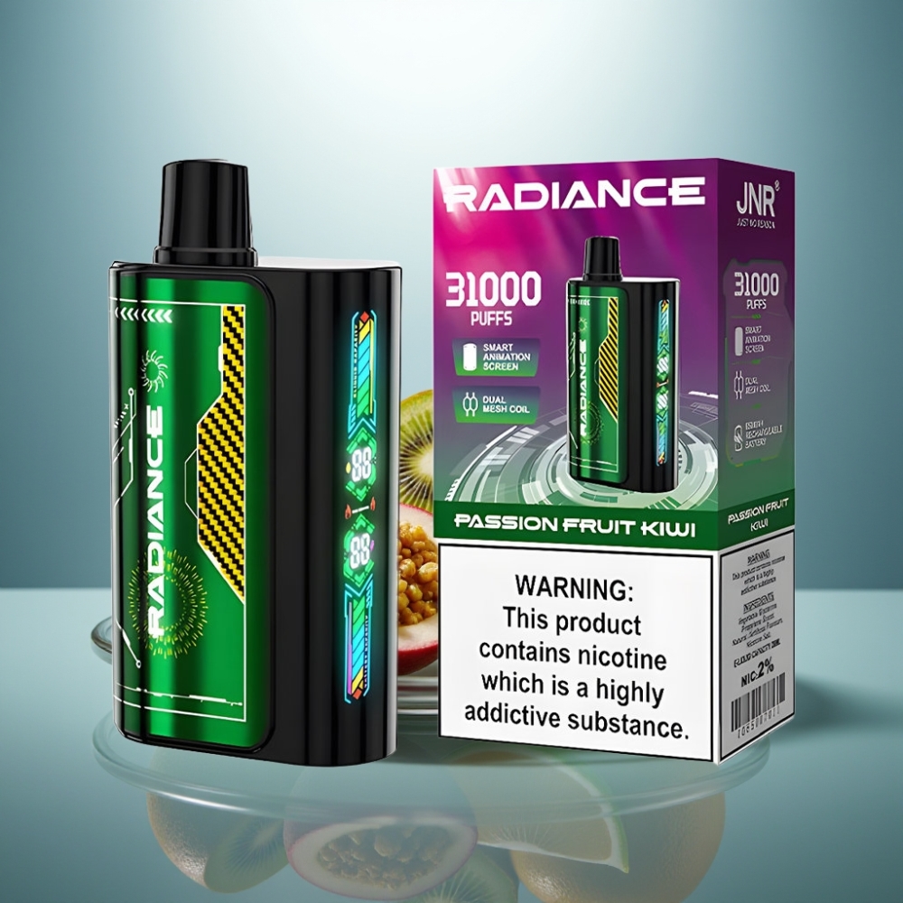 JNR Radiance 31000 Puffs 28ml 950mAh PASSION FRUIT KIWI