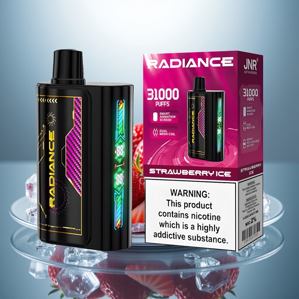 JNR Radiance 31000 Puffs 28ml 950mAh STRAWBERRY ICE
