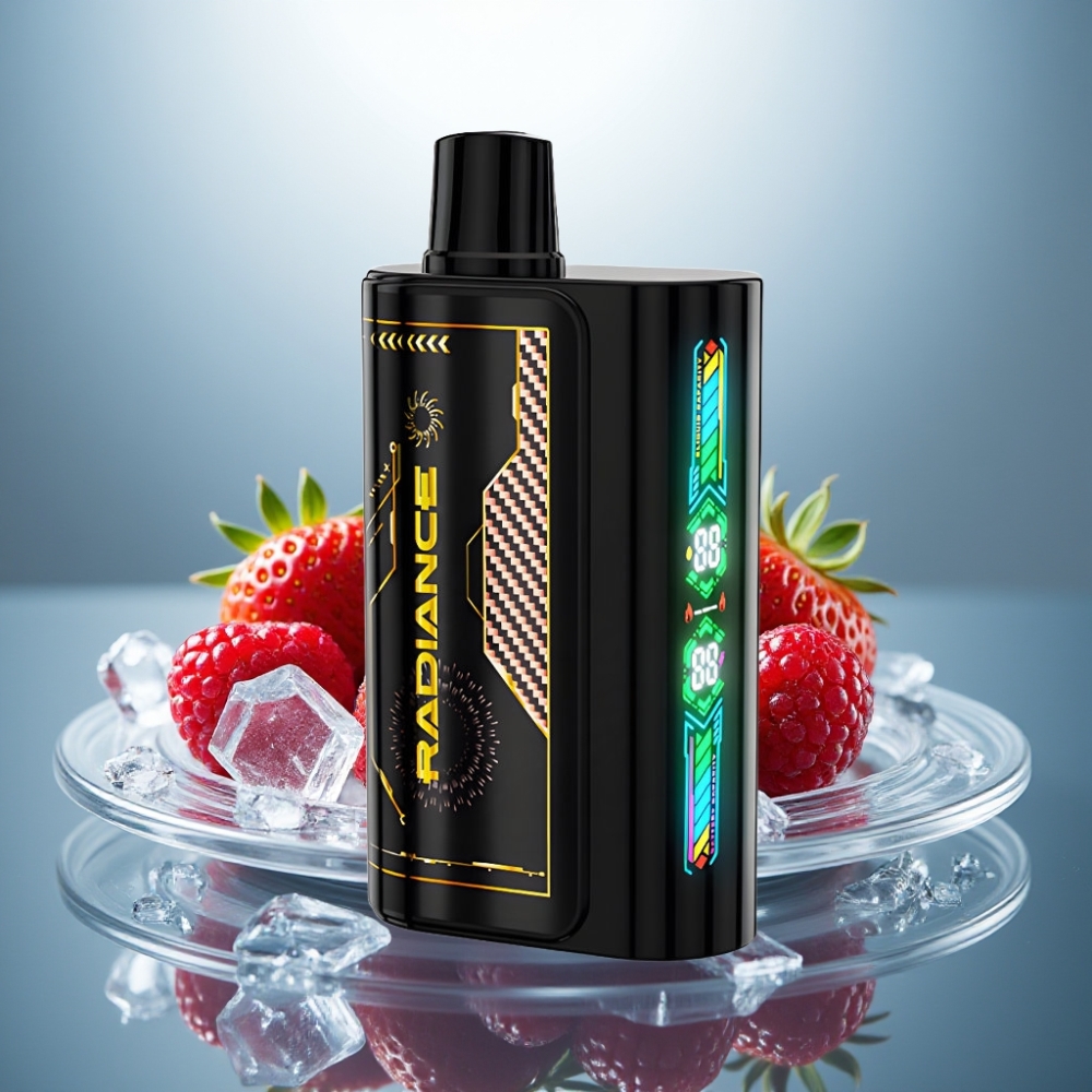 JNR Radiance 31000 Puffs 28ml Dual Mesh Strawberry Raspberry Cherry Ice