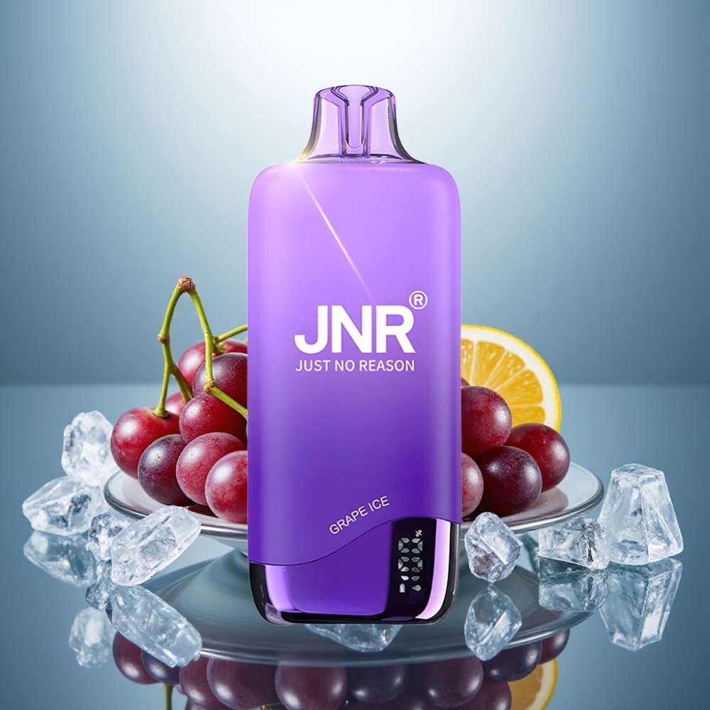 JNR Rainbow 10500 Puffs Disposable Vape Grape Ice 18ml 0.8ohm USB-C