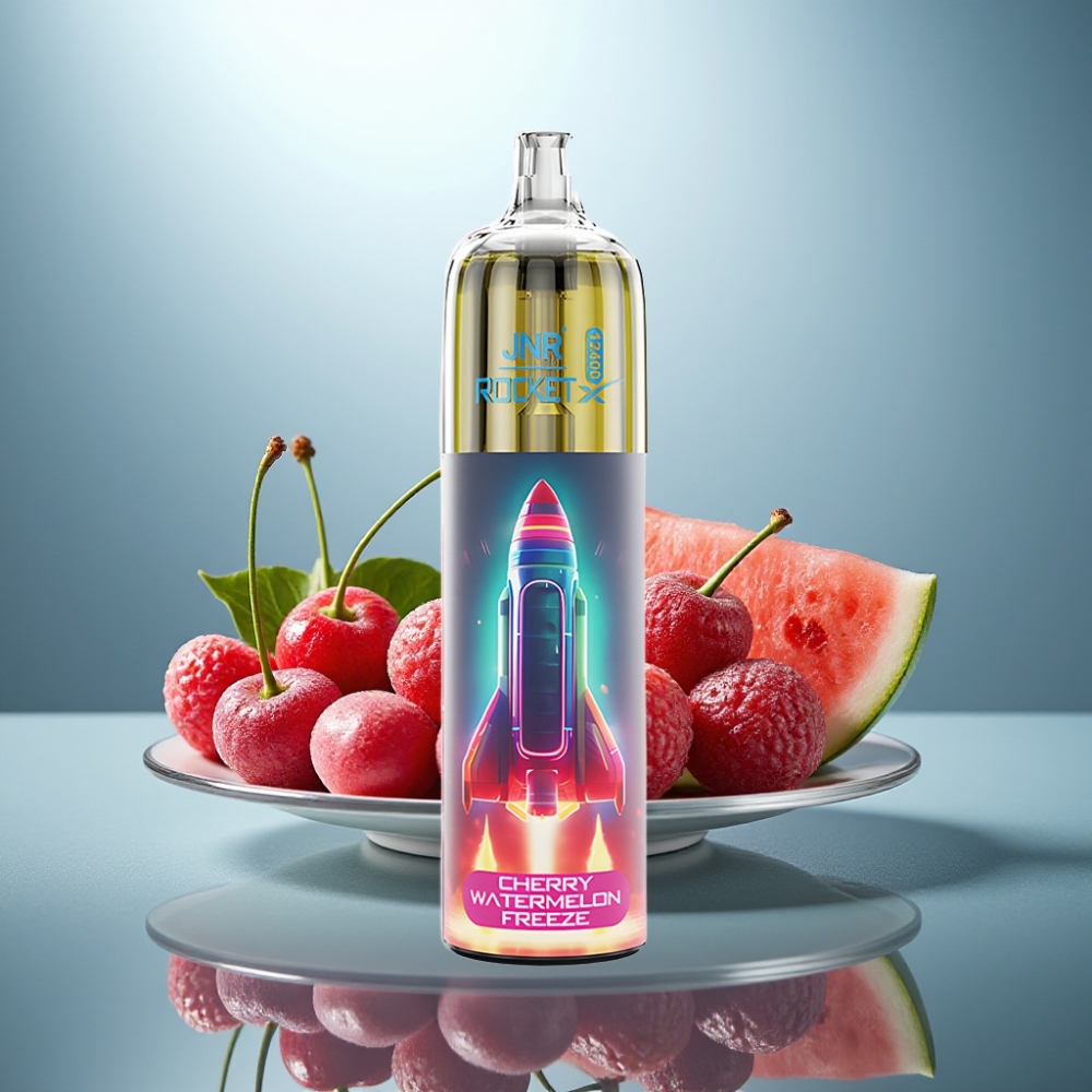 JNR Rocket-X 12400 Puffs Adjustable Airflow 850mAh Cherry Watermelon Freeze