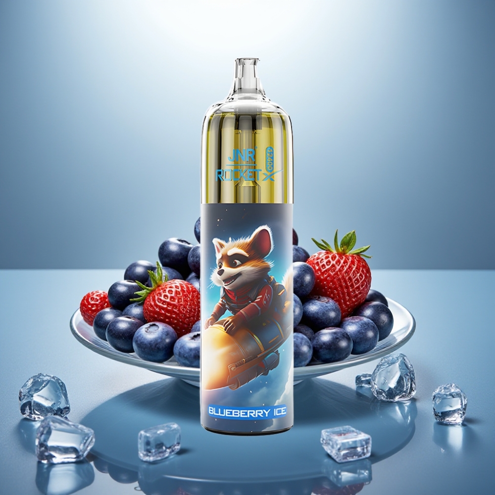 JNR Rocket-X 12400 Puffs Disposable Vape Blueberry Ice 850mAh 25ml Adjustable Airflow