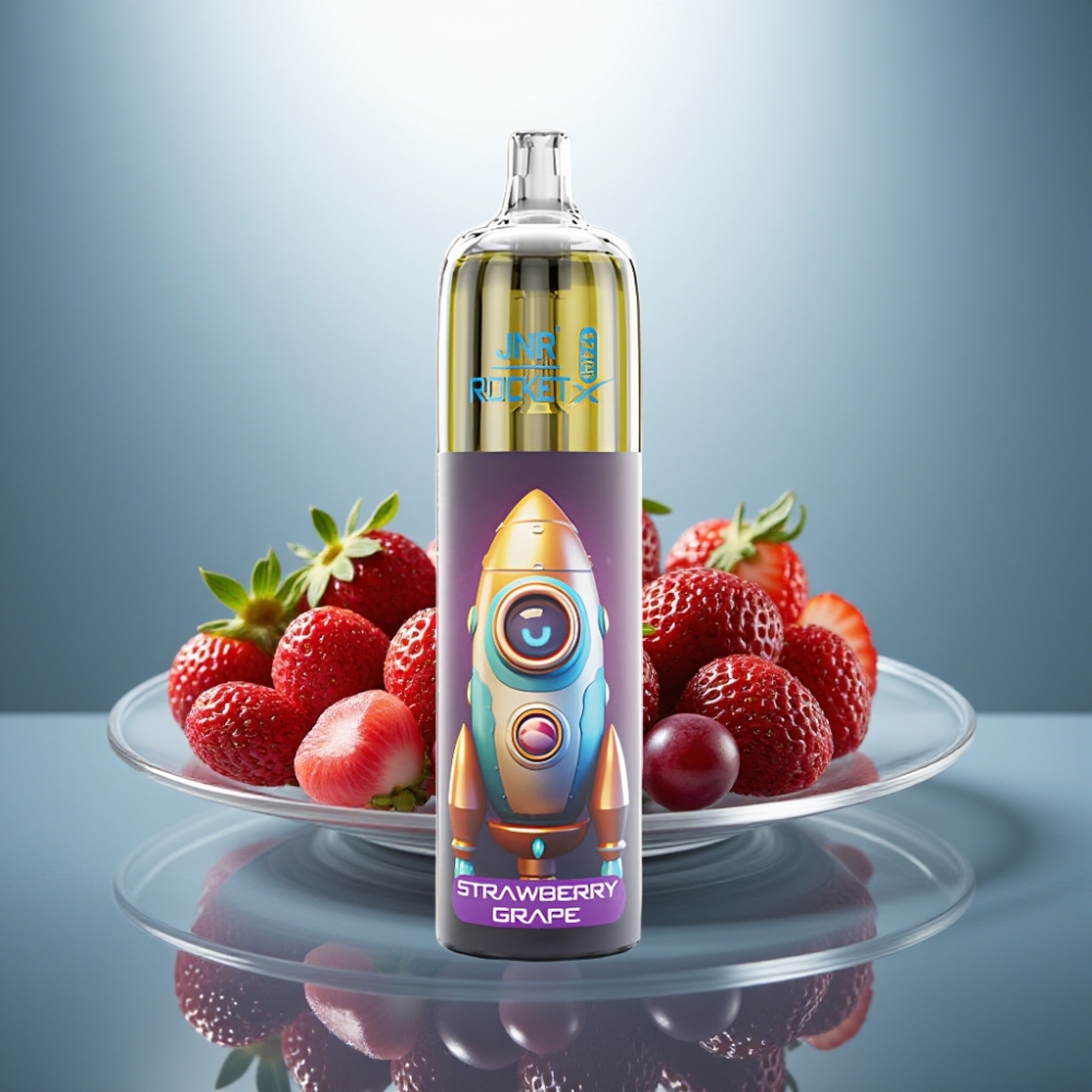 JNR Rocket-X 12400 Puffs Disposable Vape Strawberry Grape 850mAh 25ml Type-C