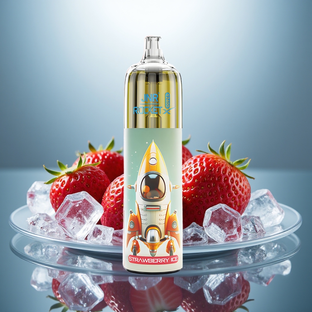 JNR Rocket-X 12400 Puffs Disposable Vape Strawberry Ice Adjustable Airflow 850mAh