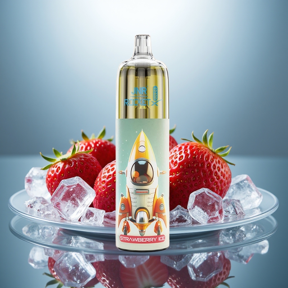 JNR Rocket-X 12400 Puffs Disposable Vape Strawberry Ice Adjustable Airflow 850mAh