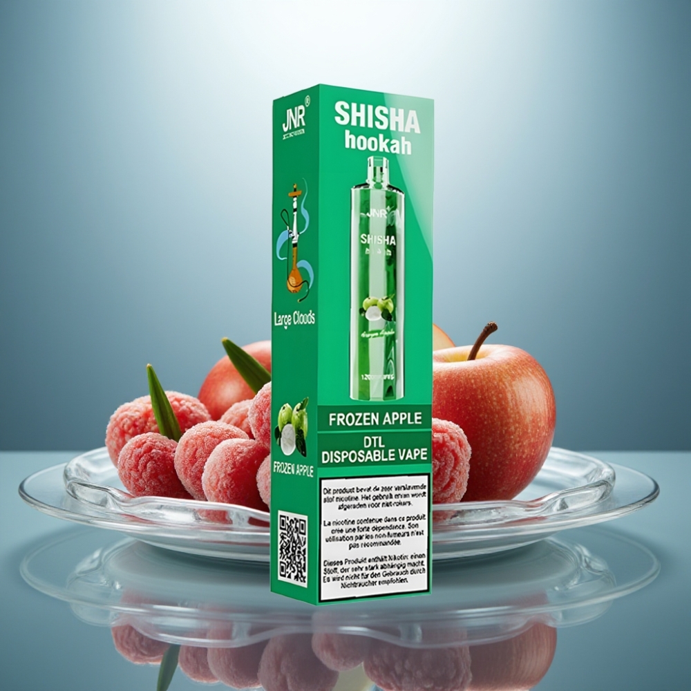 JNR Shisha Hookah 12000 Puffs Frozen Apple 24ml 750mAh Type-C