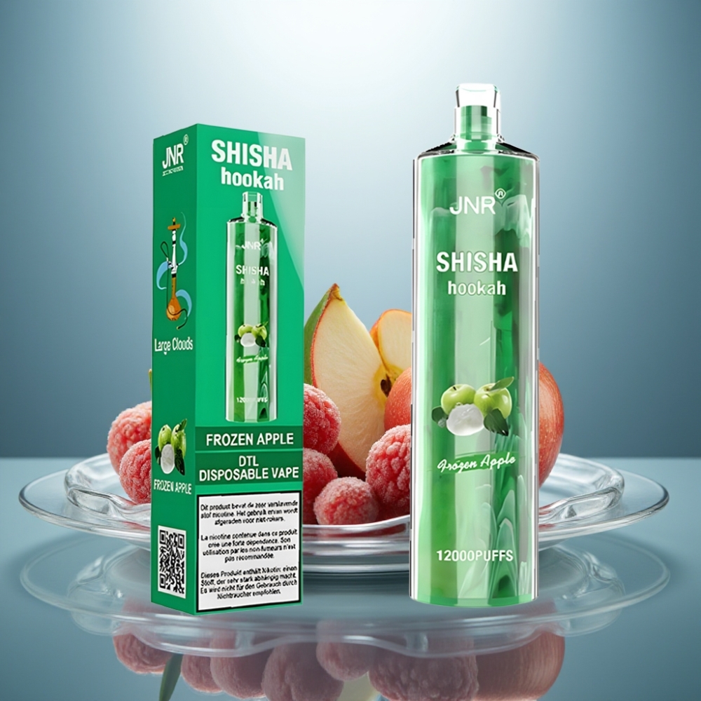 JNR Shisha Hookah 12000 Puffs Frozen Apple 24ml 750mAh Type-C