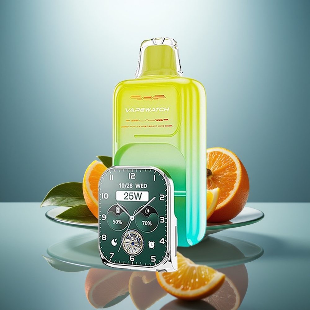JNR VapeWatch 30000 Puffs Orange Mango 1000mAh 19mL 5% Dual Mesh