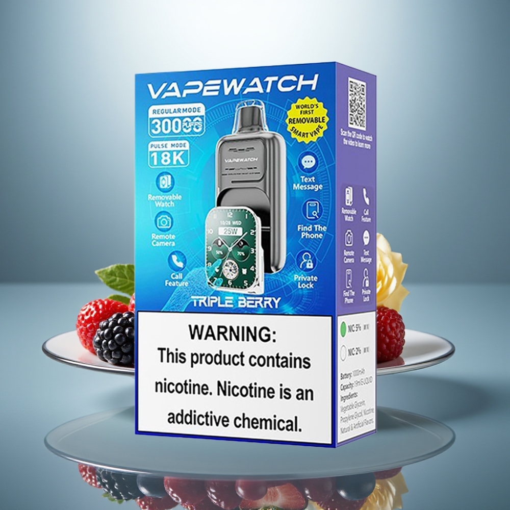 JNR VapeWatch 30000 Puffs Triple Berry 1000mAh 19mL 5%