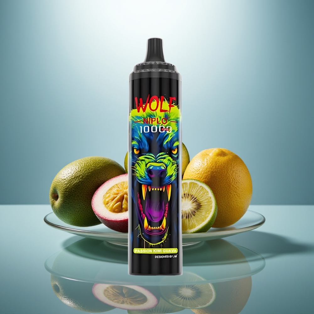 JNR Wolf Niplo 10000 Puffs 20ml 1.0Ohm Passion Kiwi Guava