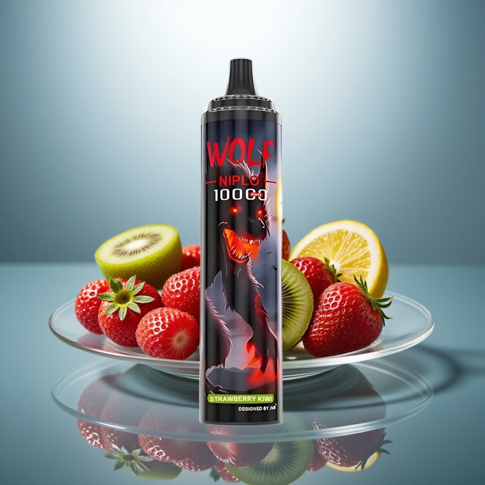 JNR Wolf Niplo 10000 Puffs 20ml 5% Type-C Strawberry Kiwi