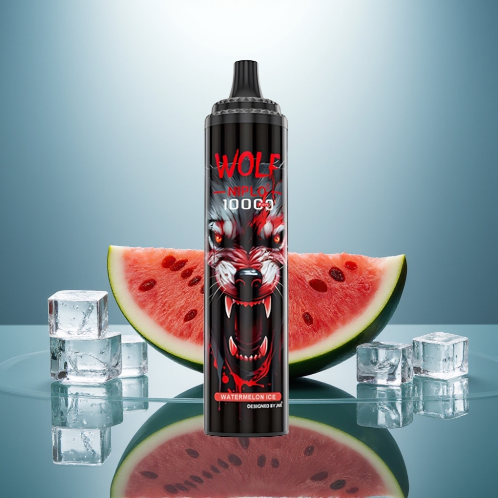 JNR Wolf Niplo 10000 Puffs Watermelon Ice 20ml 5% Type-C