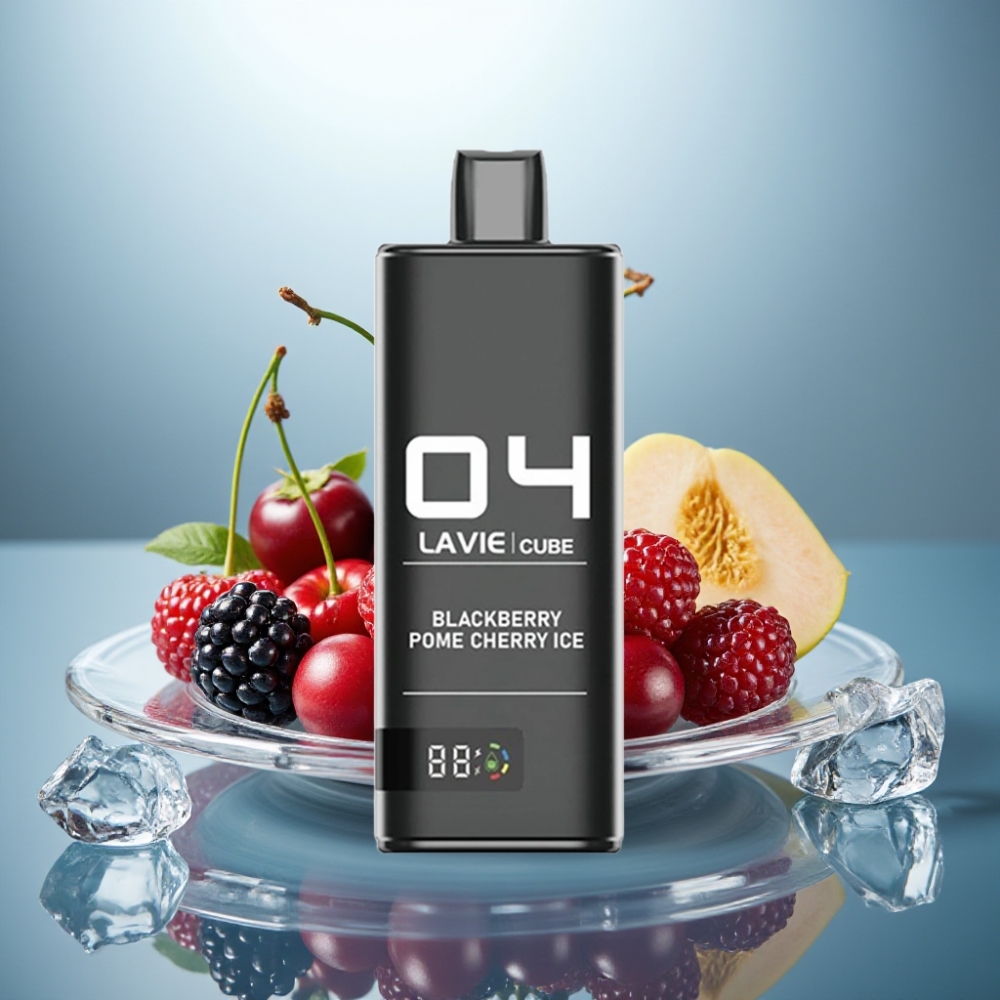 Lavie Cube 20000 Puffs Disposable Vape Blackberry Pome Cherry Ice 28mL 5% Type C