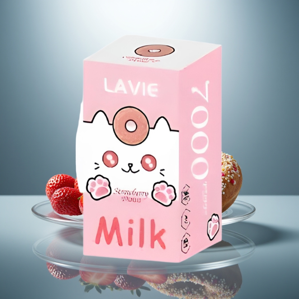 LAVIE Milk 7000 Puffs Strawberry Donut 16ML 600mAh Type C