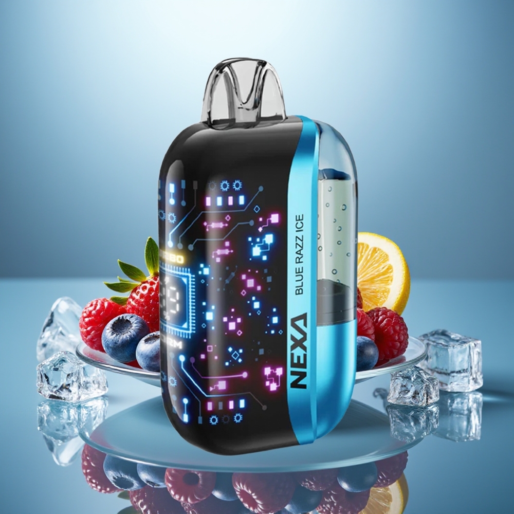 NEXA Ultra 50000 Puffs Disposable Vape Blue Razz Ice 20ml 5% Type-C
