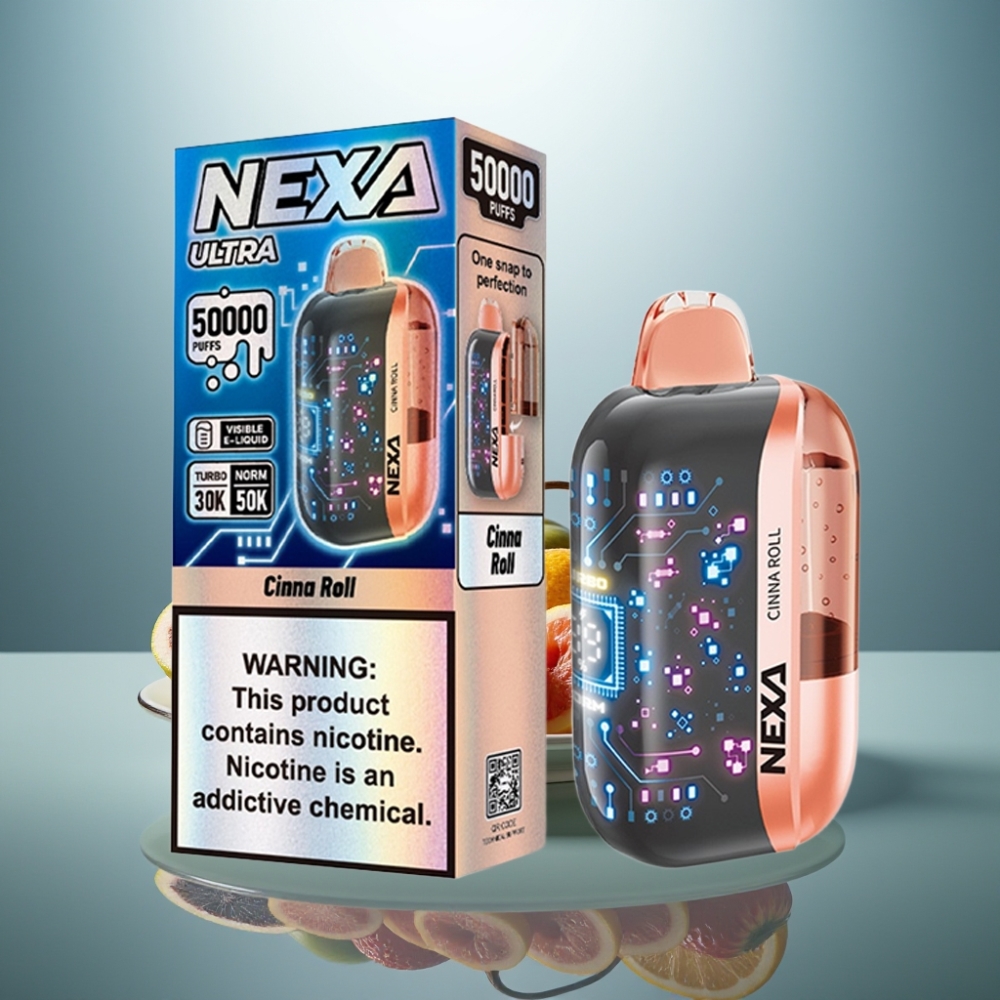 NEXA Ultra 50000 Puffs Disposable Vape Cinna Roll 20ml 5% Type-C