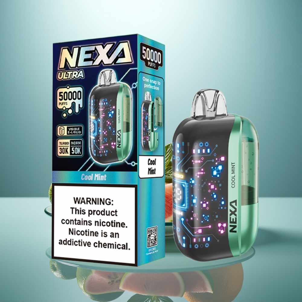 NEXA Ultra 50000 Puffs Disposable Vape Cool Mint 20ml 5% Type-C