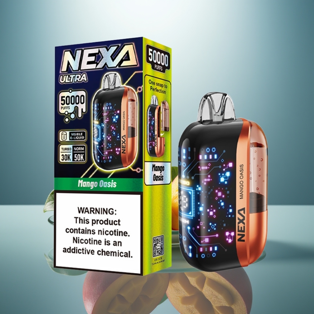 NEXA Ultra 50000 Puffs Disposable Vape Mango Oasis 20ml 5% Type-C