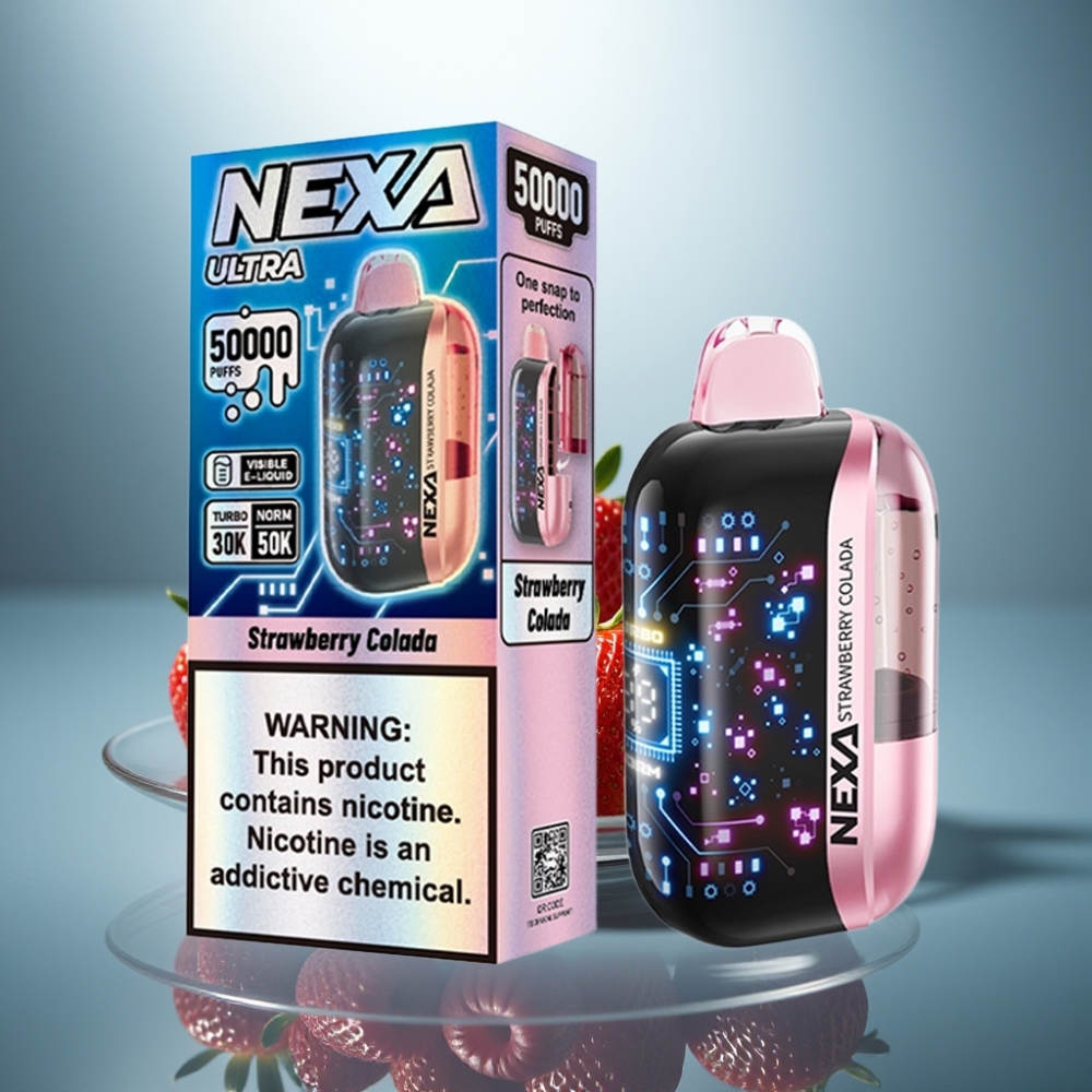 NEXA Ultra 50000 Puffs Disposable Vape Strawberry Colada 20ml 5% 0.9ohm