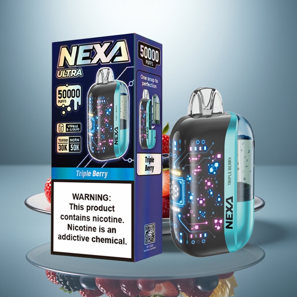 NEXA Ultra 50000 Puffs Disposable Vape Triple Berry 20ml 5% Type-C