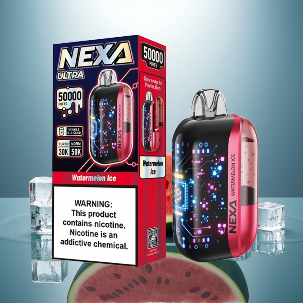 NEXA Ultra 50000 Puffs Disposable Vape Watermelon Ice 20ml 5% Type-C