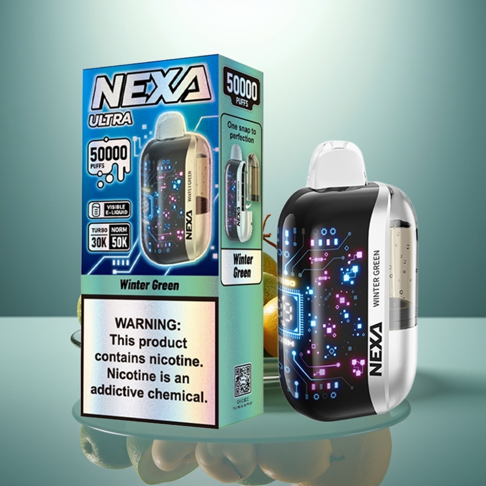NEXA Ultra 50000 Puffs Disposable Vape Winter Green 20ml 5% Type-C