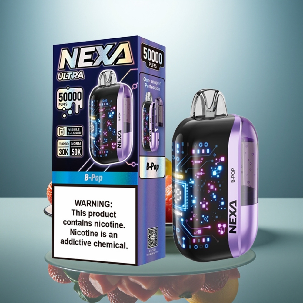 NEXA Ultra 50K Disposable Vape B-Pop 20ml 5% 0.9ohm Type-C